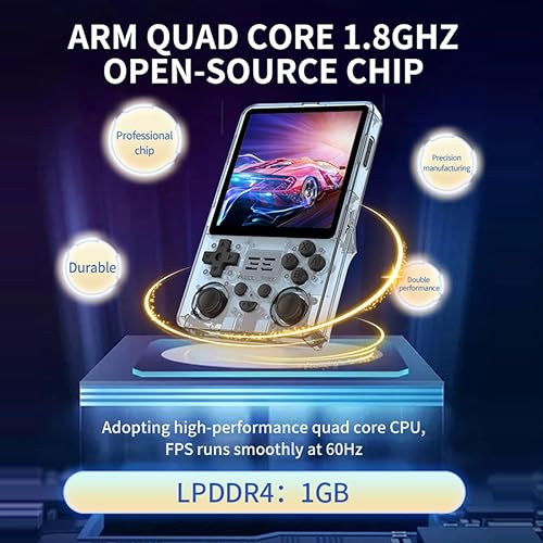 Miniatura 6 de ConsoleXpress RGB20SX - Consola de juegos de mano retro, pantalla IPS de 4 pulgadas 720* 720 IPS RK3566 CPU Linux System 16+256G 30000 juegos