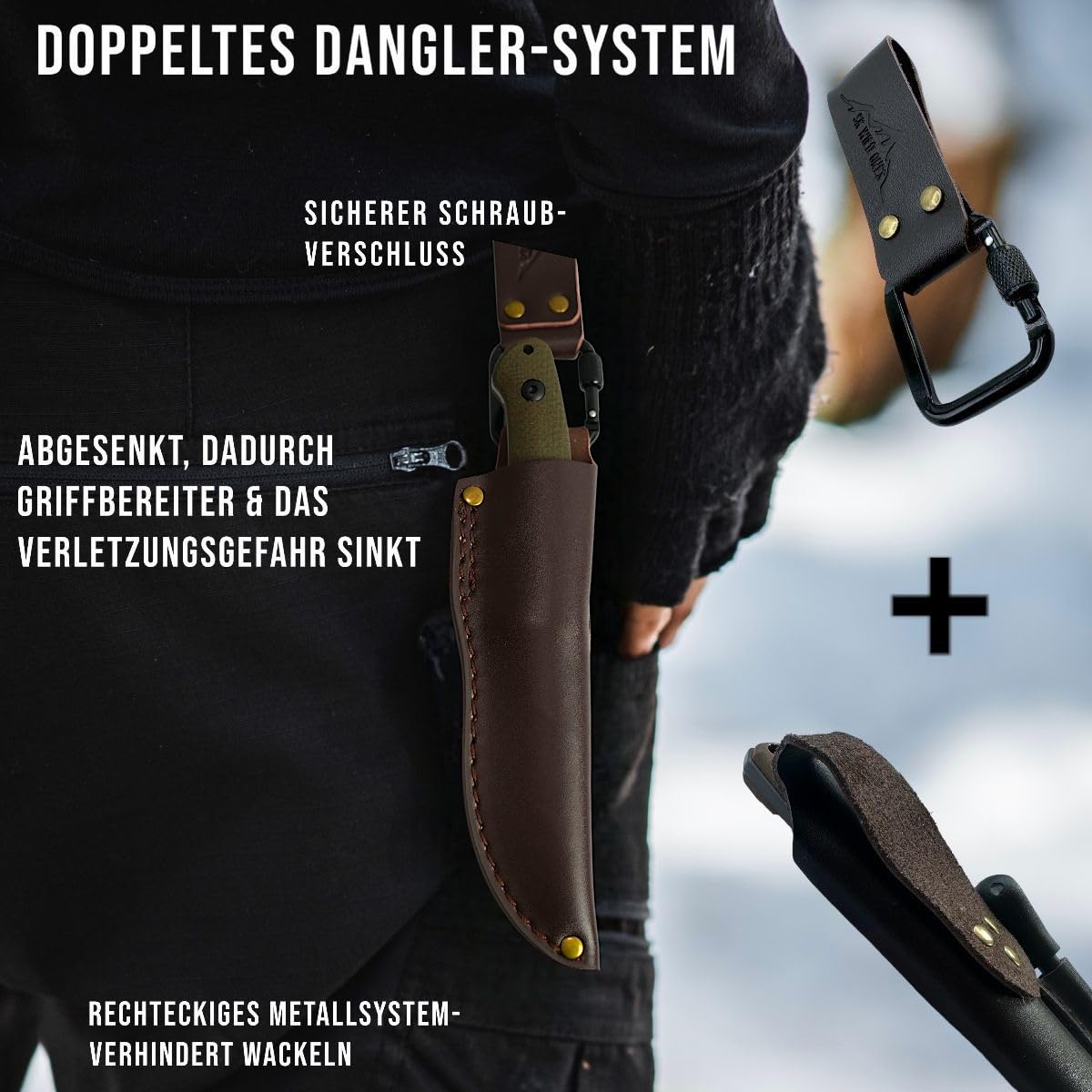 SK Wild Ones® Outdoor Messer Survival - Jagdmesser Feststehende Klinge - Survival Messer Outdoor Griff aus Micarta - Outdoormesser Feststehend - Aus 440C-Stahl Survival Knife für Camping Tyr