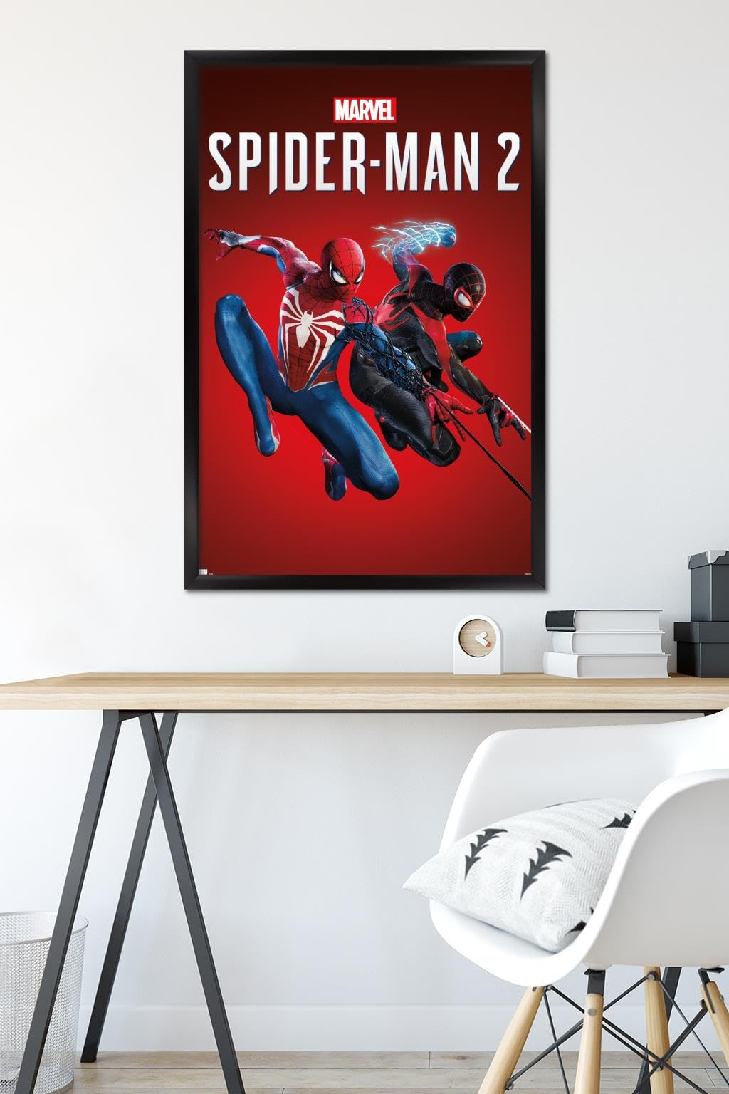 APPLEBUM MARVEL　限定コラボ A1ポスター　額縁付　2枚セット Amazon.com: Marvel's Spider-Man 2 - Key Art Wall Poster, 34L