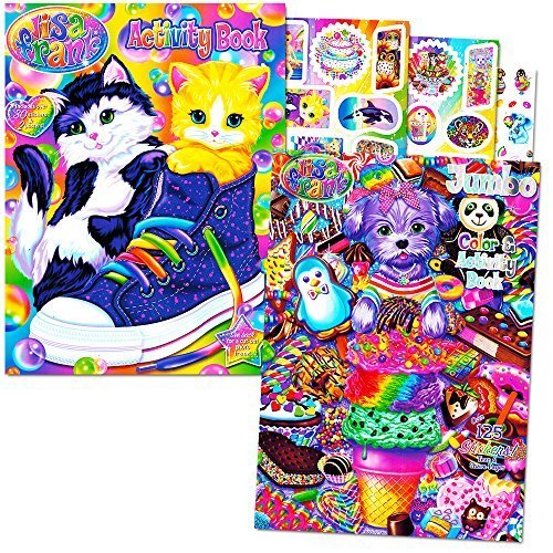 Lisa Frank Stickers and Coloring Book Super Set (Bundle Includes 2 Books - Over 30 Stickers, 2 Posters and 100 Pages of Coloring Fun Featuring Lisa Frank)