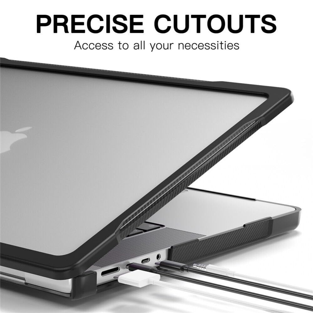 Generic Funda rígida compatible con MacBook Pro de 14 pulgadas (M4 Max) 2024 (Couleur: morado)