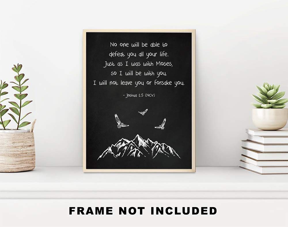 Amazon.com: Joshua 1:5 “No one will be able to defeat you all your