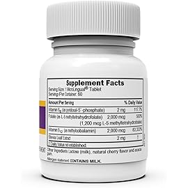 Superior Source No Shot Vitamin B-12 Methylcobalamin 2000 mcg, B-6, & Methylfolate 1200 mcg - Supports Energy, Brain, and Heart Health - Bariatric Friendly - 60 Sublingual Dissolving Tablets