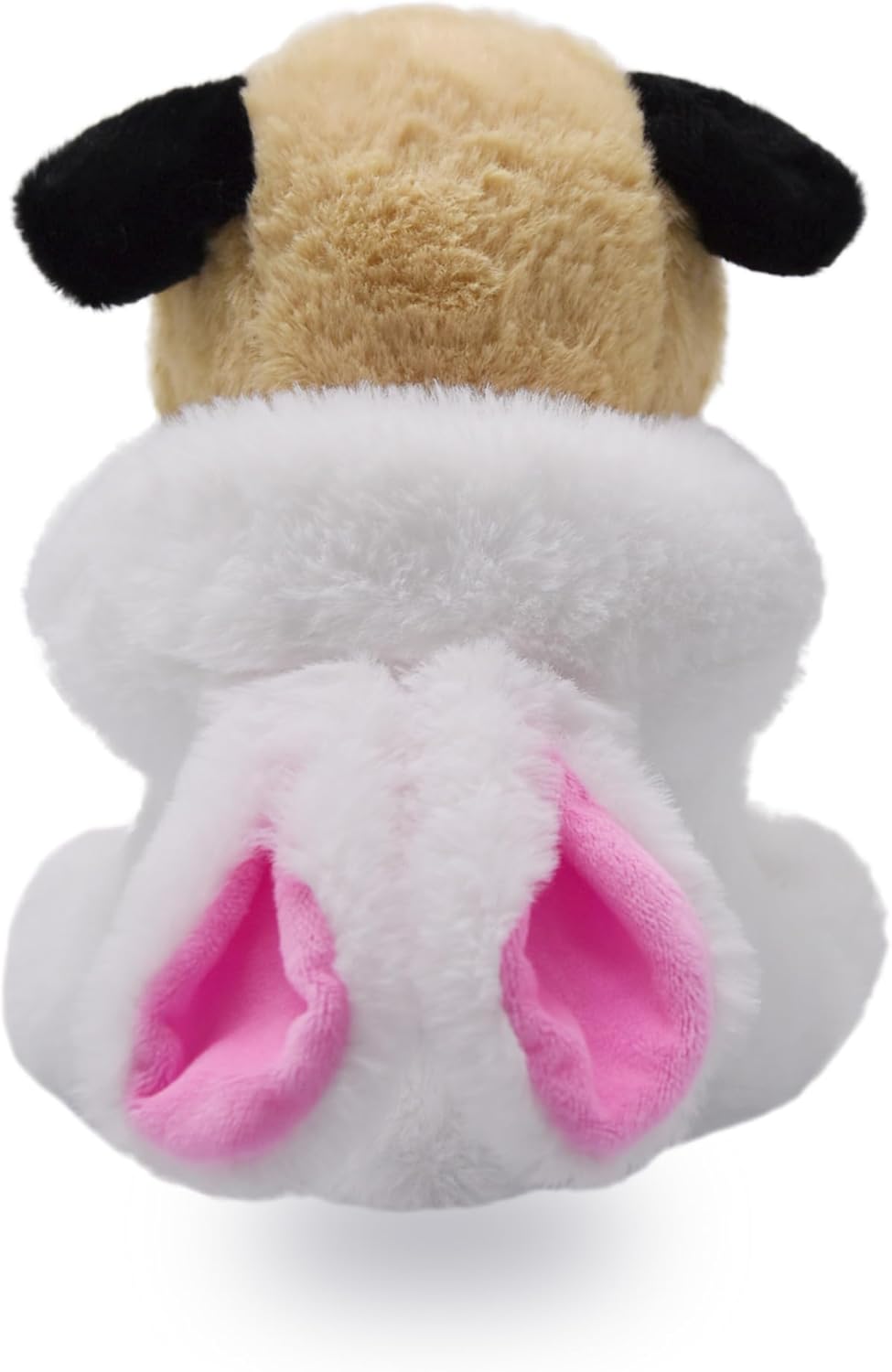 BABOLI Cuddly Little Pug Stuffed Animals Soft Toys with Adorable Bunny-Style Costumes Super Cute Puppy Dog Plush Animal for Easter Basket or Thoughtful Gifts 10 Inches