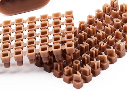 Miniatura 5 de Sellos de letras para arcilla, sellos de plástico del alfabeto para arcilla, letras del alfabeto pequeño, kit de sellos de cerámica, accesorios para