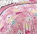 Dream Factory Pretty Princess Ultra Soft Microfiber Girls Comforter Set, Pink, Twin