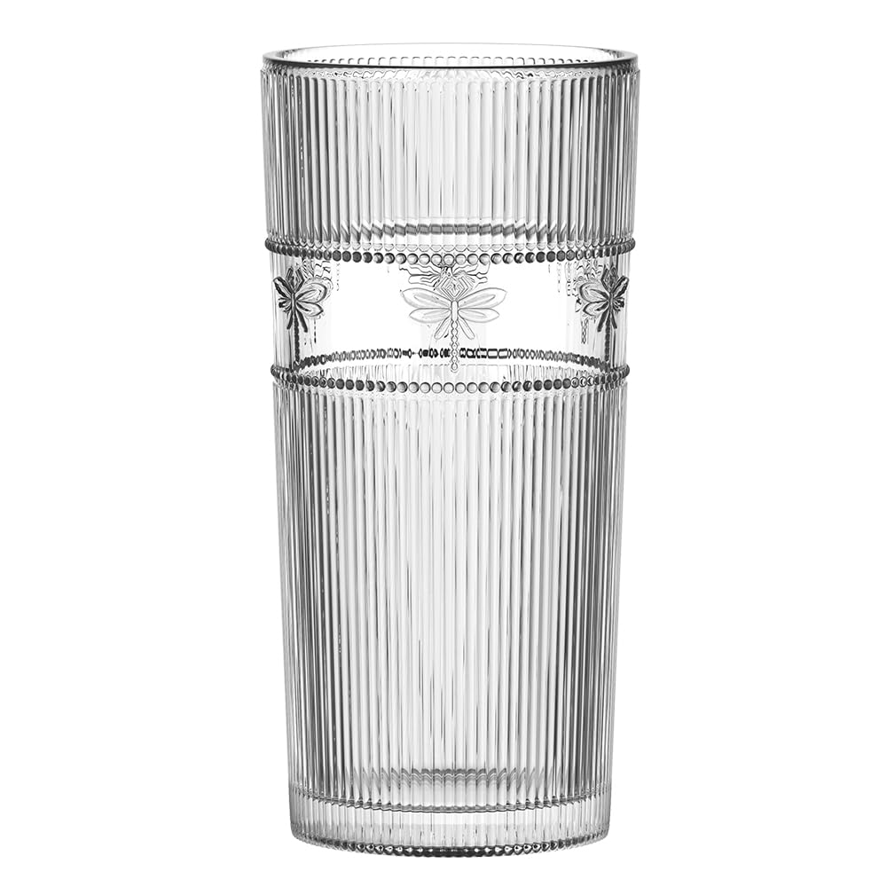 Jogo de 6 Copos Altos Libélula em Vidro 350Ml A15Cm L Hermitage