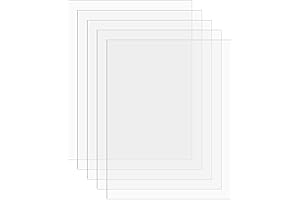 SimbaLux Acrylic Replacement Glass for Picture Frames (5x7)