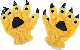 COLLBATH guantes traje de niñas de niña chica disfraces de niños gloves winter guantillas luvas suministros para juegos de rol accesorio de juego de roles Felpa Yellow