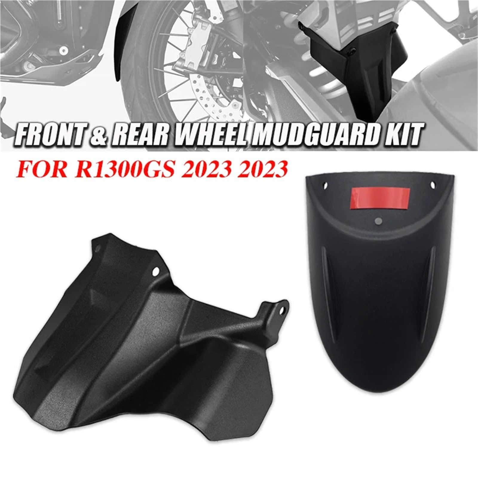 faltenbalg Motorrad Passend für BMW R1300GS Adventure 2023- Kotflügel vorne hinten Reifenverlängerung Radabdeckung und(Rear)