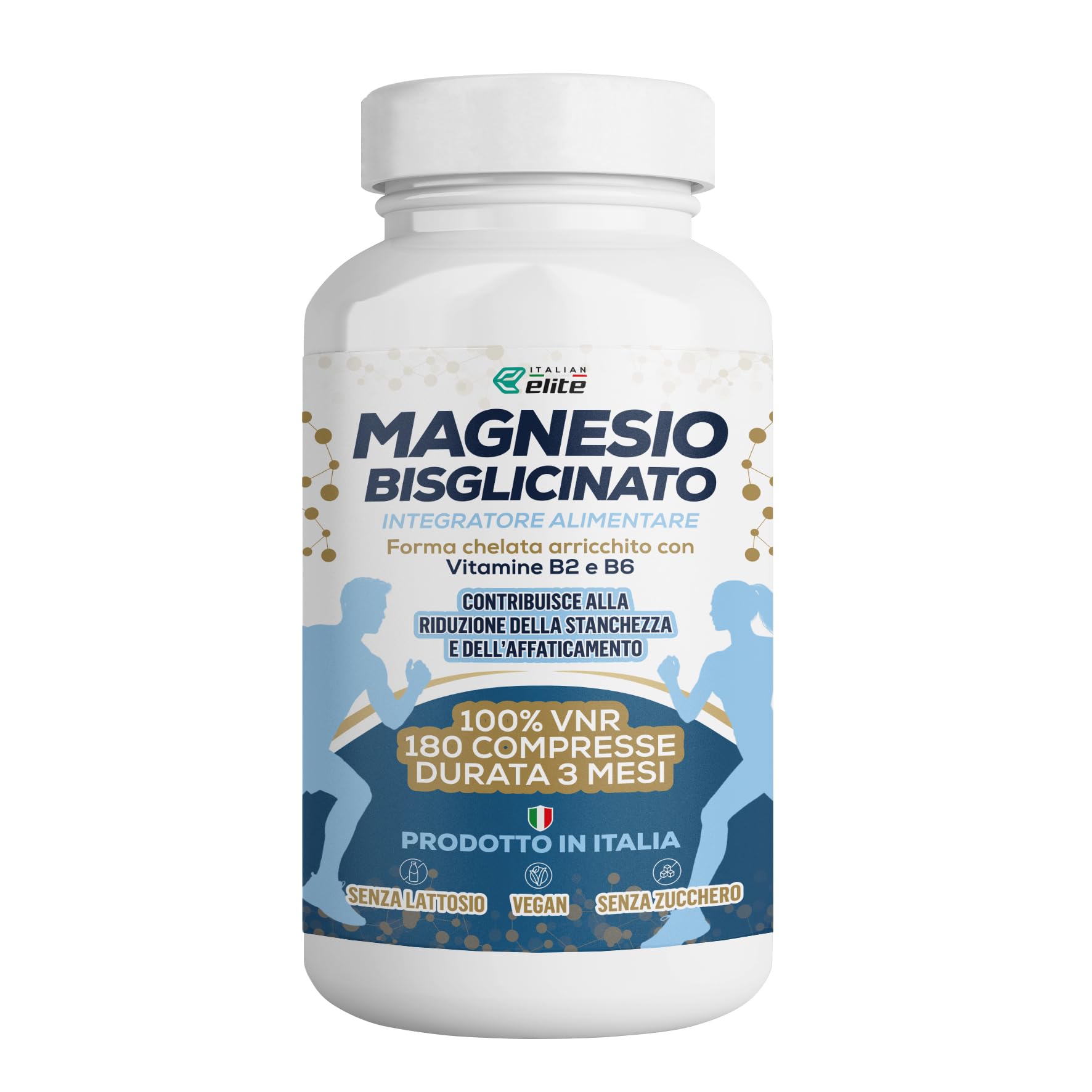 Italian Elite Magnesio Bisglicinato 180 Cpr
