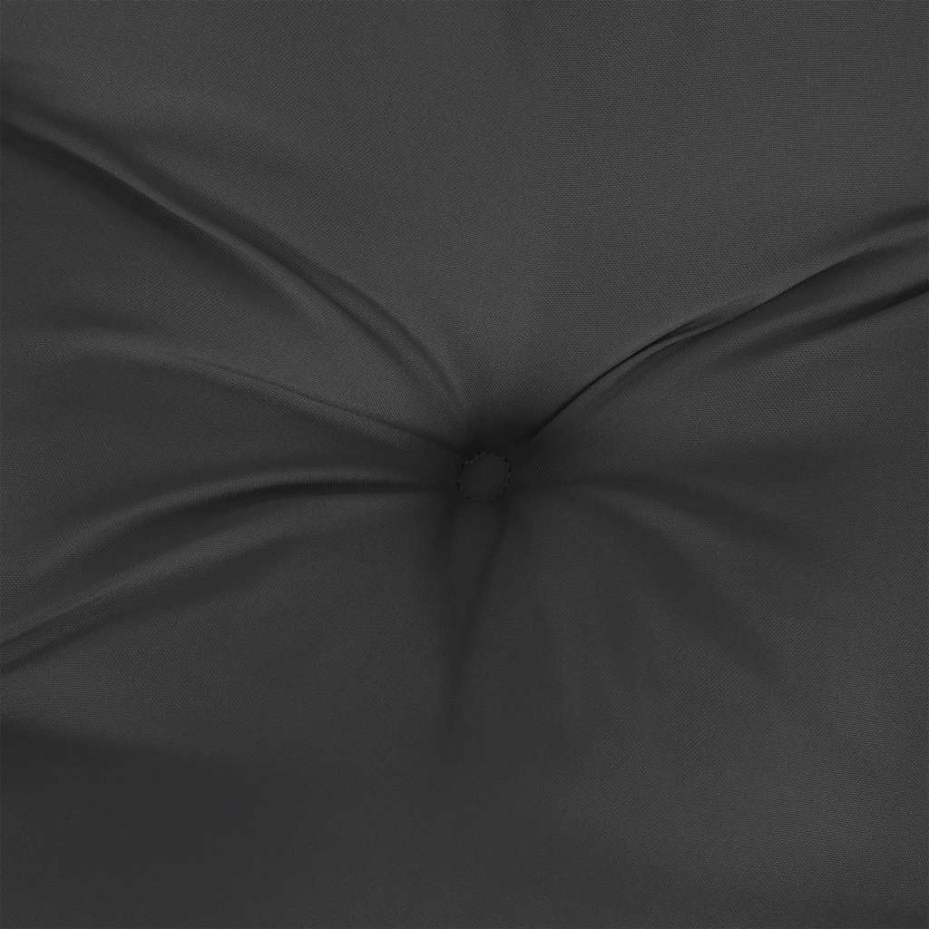 Cojín de paleta genérico negro 70 x 70 x 12 cm poliéster | Relleno de fibra hueca, confort ultra suave, uso interior y exterior, fácil de limpiar