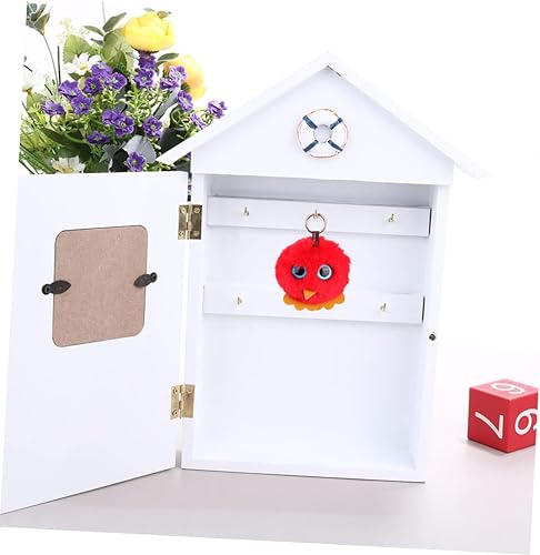 Miniatura 4 de STOBOK Llavero mediterráneo para llaves náutica, soporte para llaves montado en la pared, gabinete de llaves costero, colgadores de llaves montados