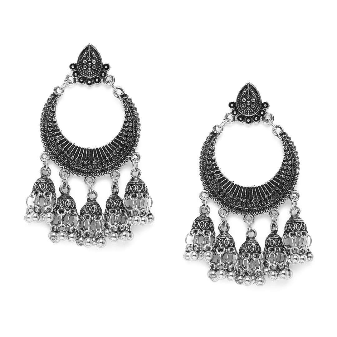 See full amazon price history chart for AccessHer Silver Color Oxidised Silver Afghani Chandbali Earrings for women and girls | Navratri Jewellery | AccessHer Silver Color Oxidised Silver Afghani Chandbali Earrings for women and girls | Navratri Jewellery | (B08WBXWZ33) Amazon Price History, Amazon Price Tracker