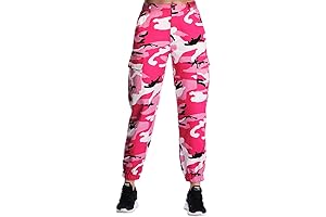 Women's Pink Camouflage Cargo Pants: Comfort and Style in One