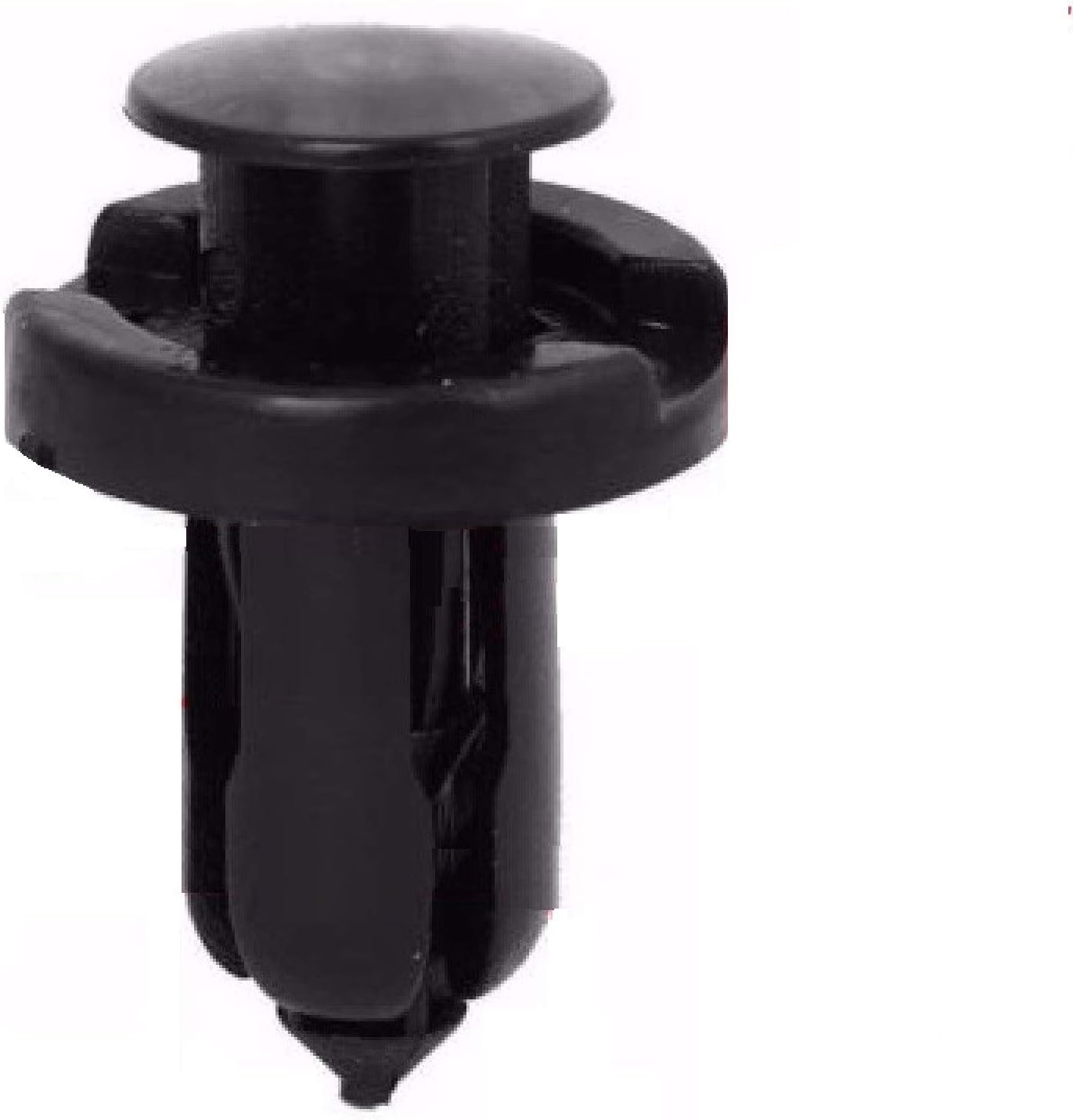 100pcs - 10mm Nylon Clips Plastic Push Type Rivet Retainer Fastener Bumper Pin Fender Flare Compatible with Honda Acura