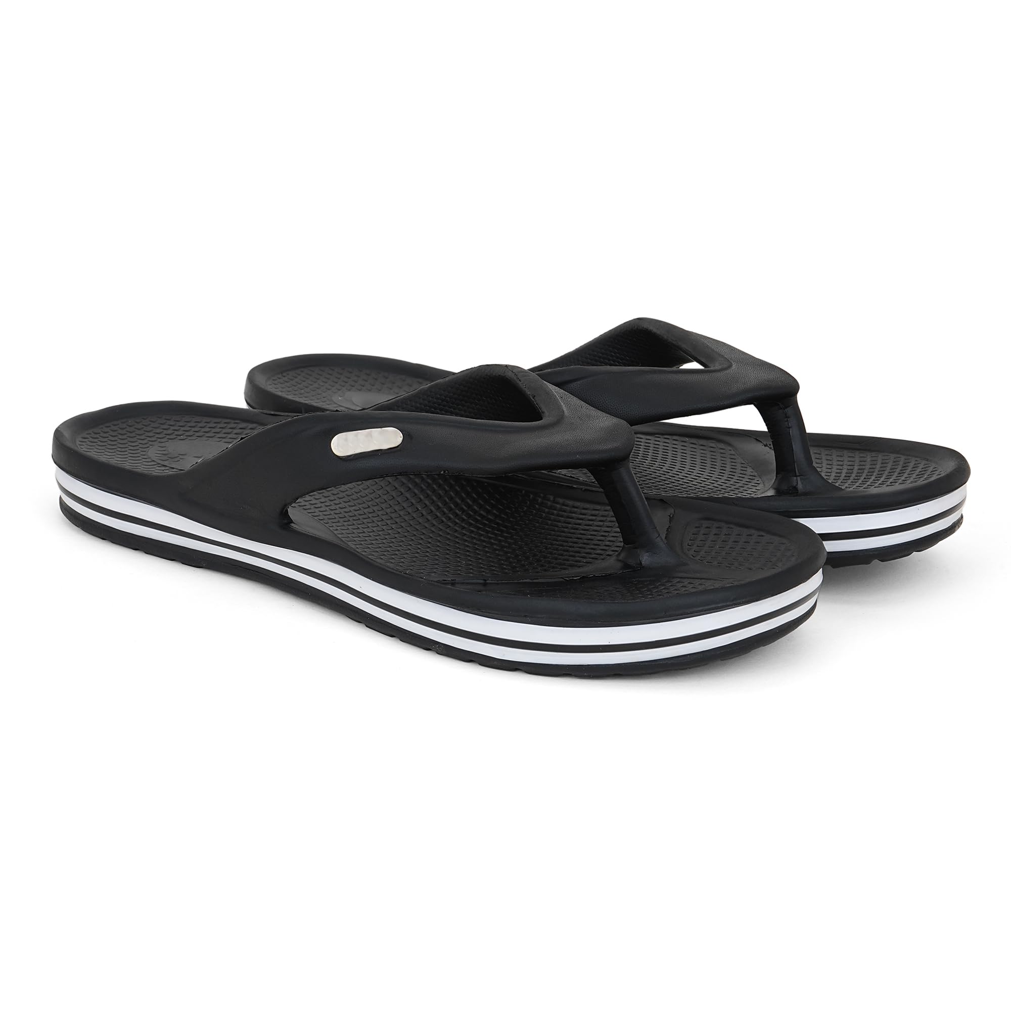 Slipper and Flipflop for Men, Comfortable & Light Weight| Stylish & Anti-Skid | Casual Waterproof & Everyday Slipper and Flipflop for Men & Boys Black-image-45