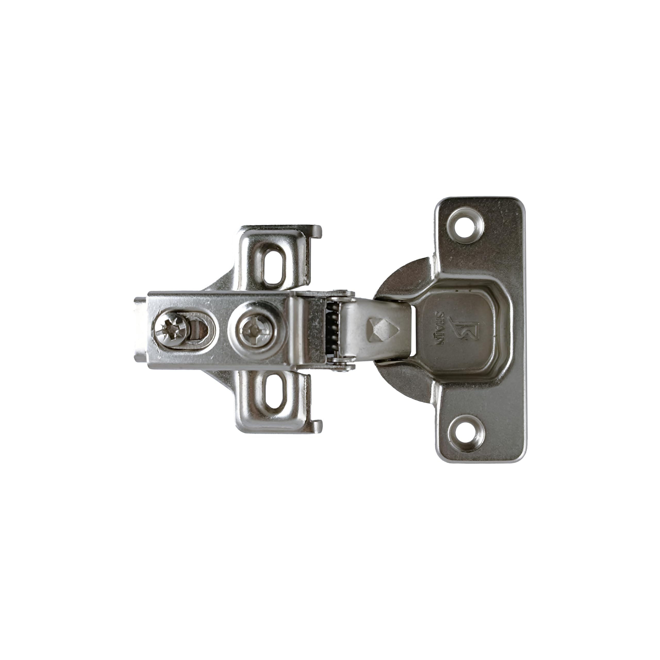 Bisagra Cazoleta Ø35mm Recta con Brazo Corto, Freno y Base Clip – Pack 20 unidades