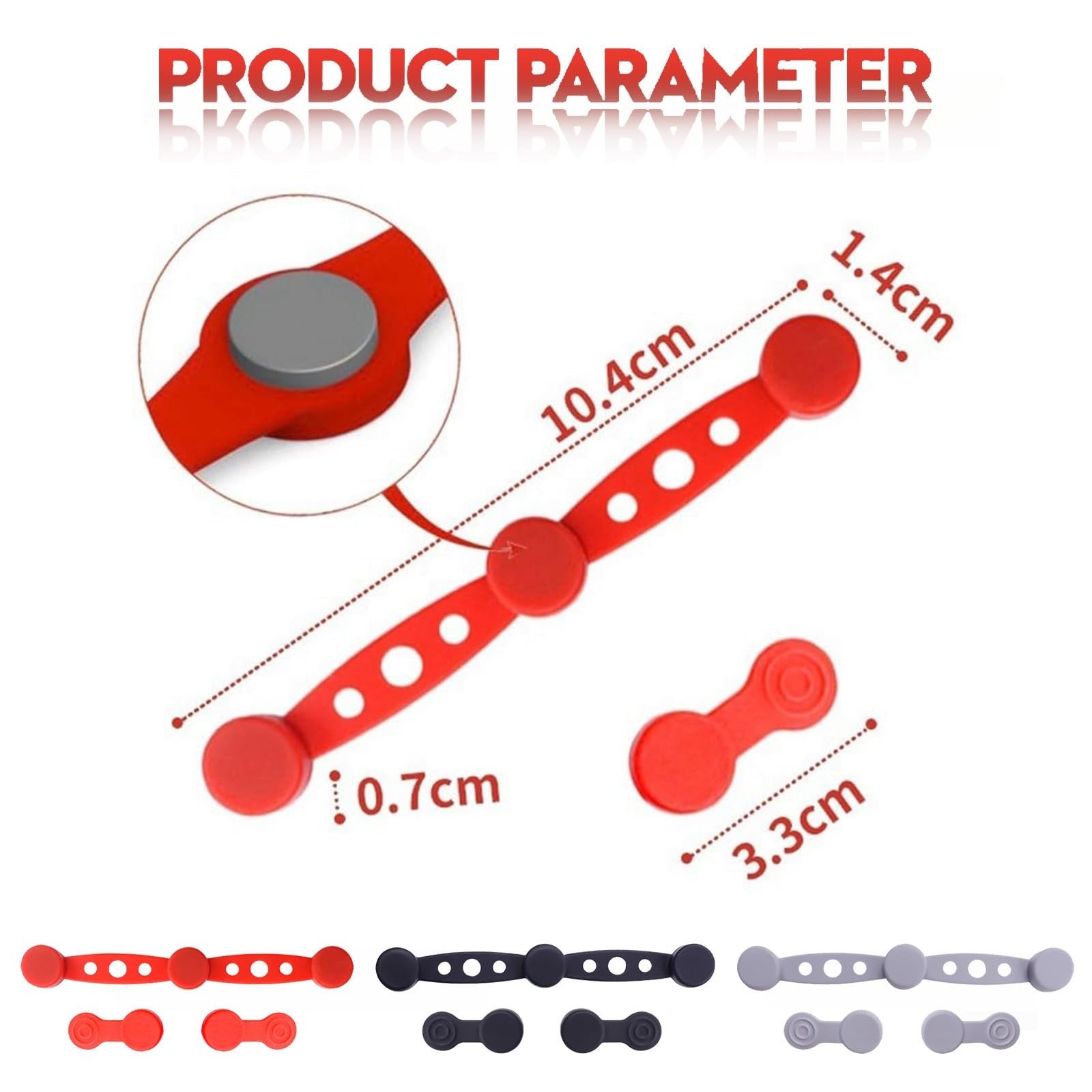 4 Aimants Silicone Pour Friteuse à Air - Fixation Papier Sulfurisé, Gris, Résistant à La Chaleur