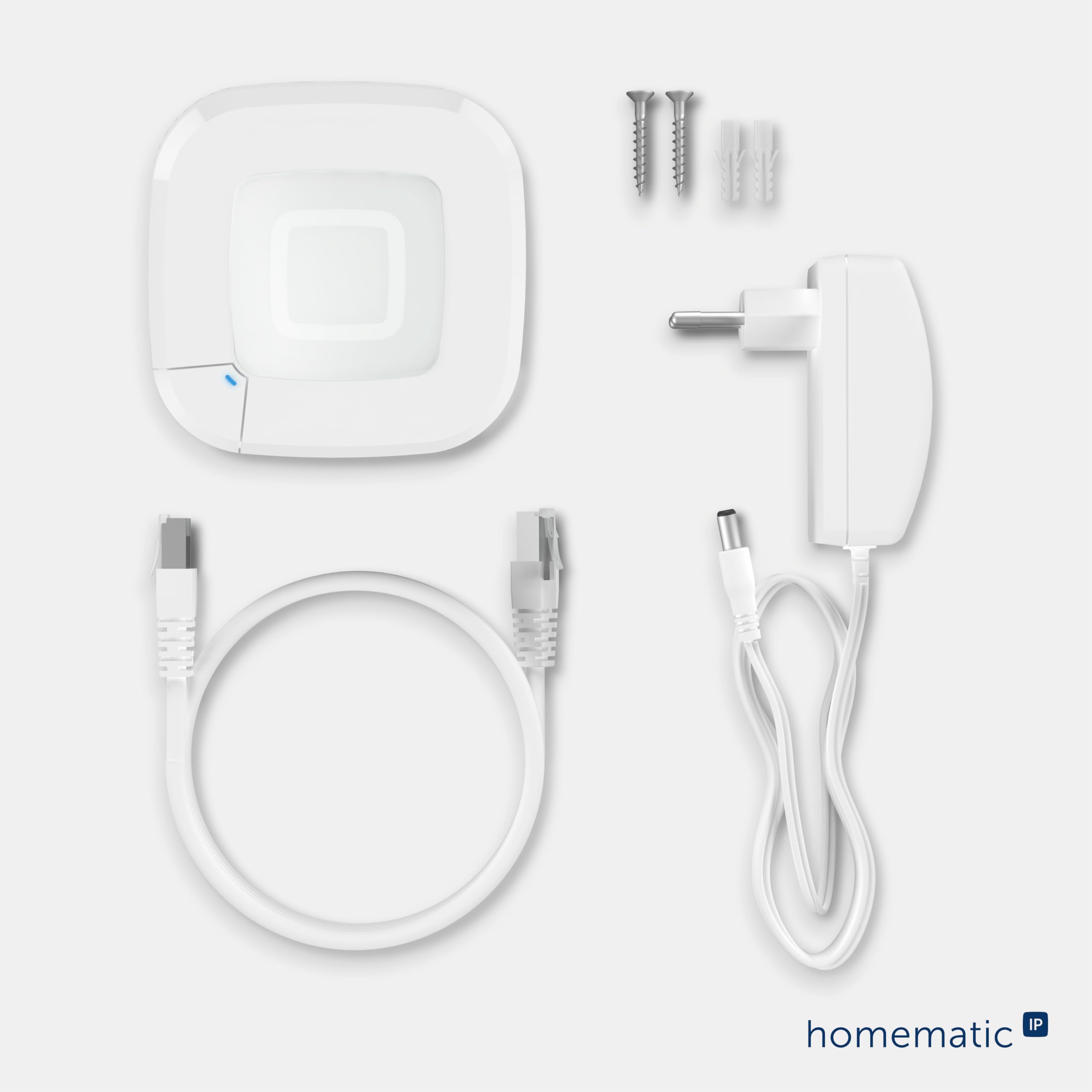 Homematic IP Access Point 2 + Wassersensor, Smart Home, Wassermelder für zuverlässige Alarmierung per Sirene und Push-Benachrichtigung in der Smartphone-App bei Feuchtigkeit und Wasser