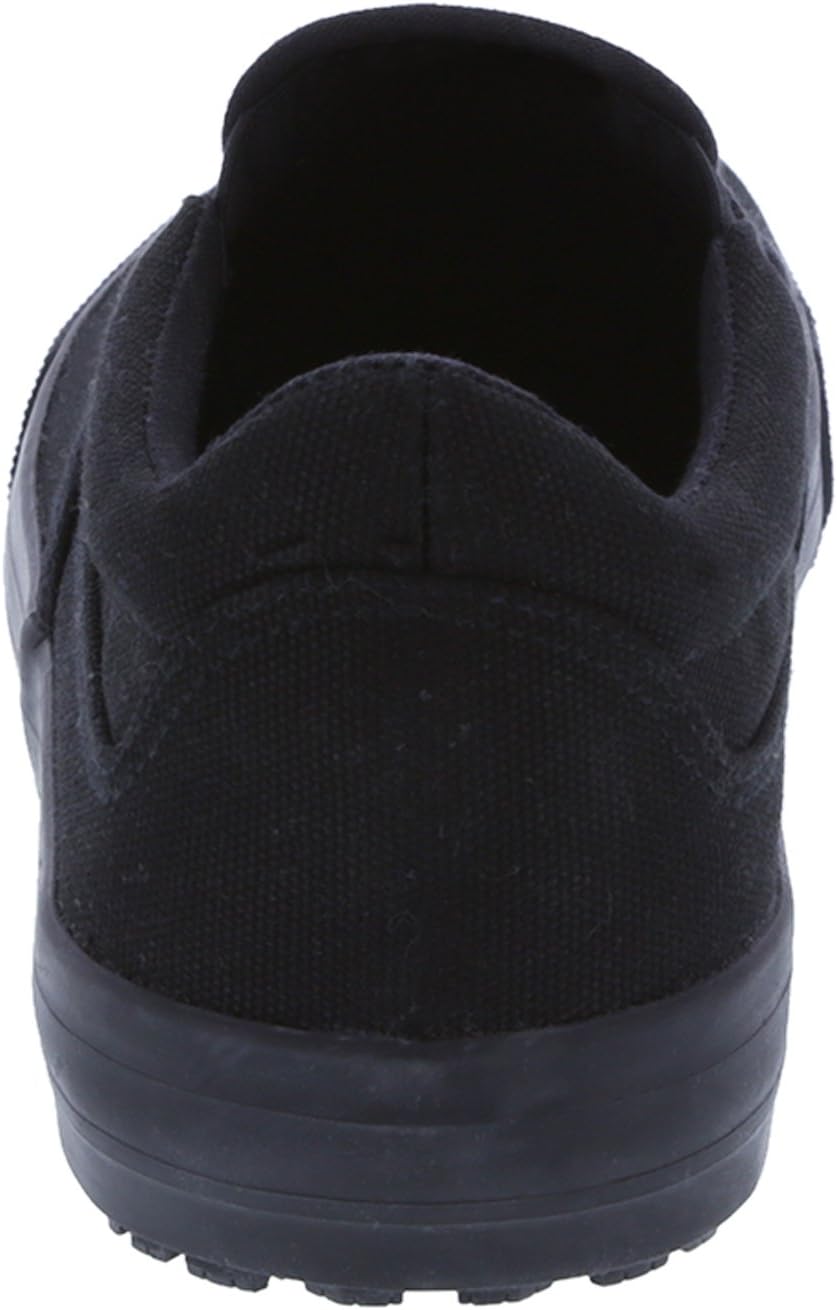 Men's Black Canvas Slip Resistant Ben Twin Gore Slip-On 7 Regular