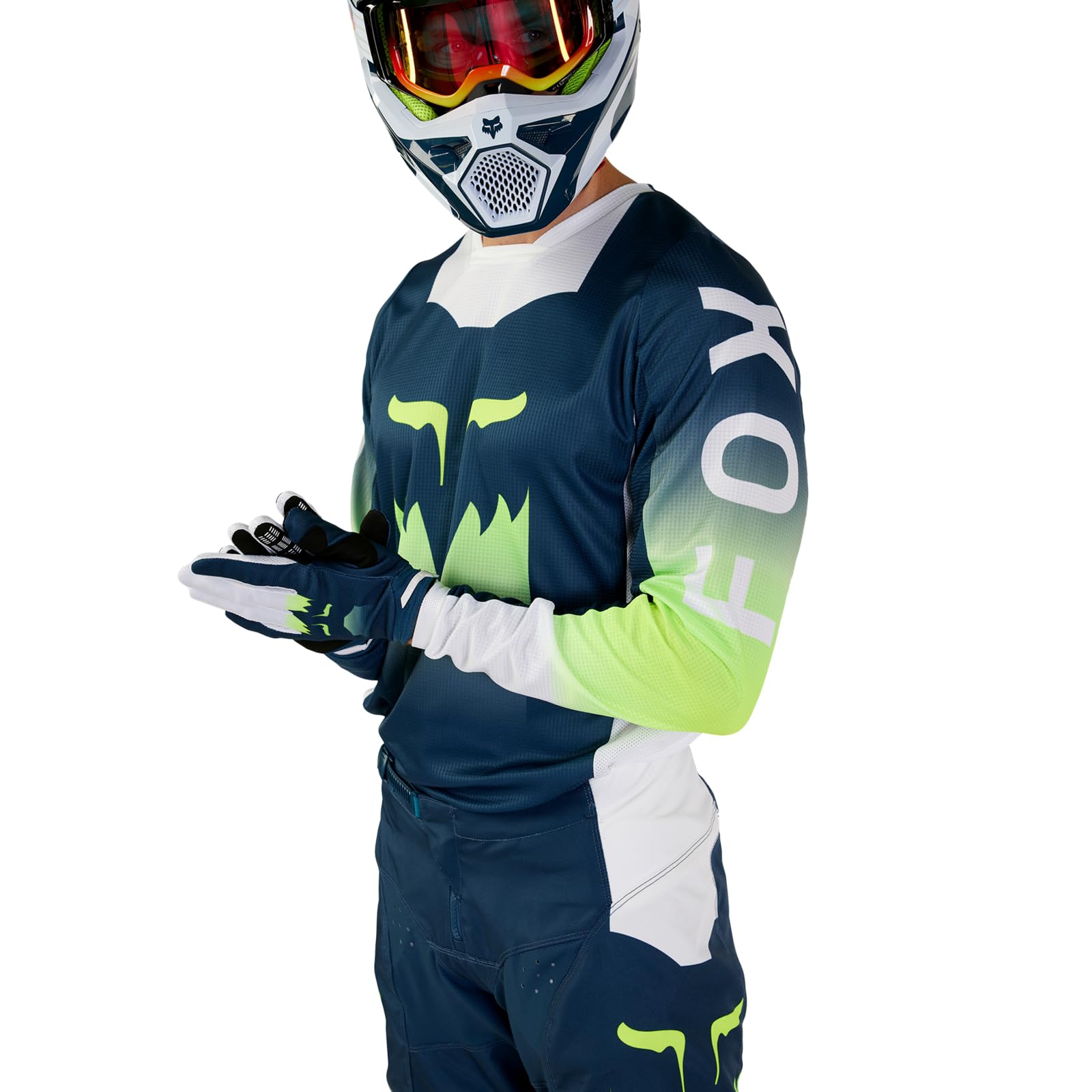 Fox Racing 180 FLORA MAGLIA MOTOCROSS, INDIGO SCURO, XXL