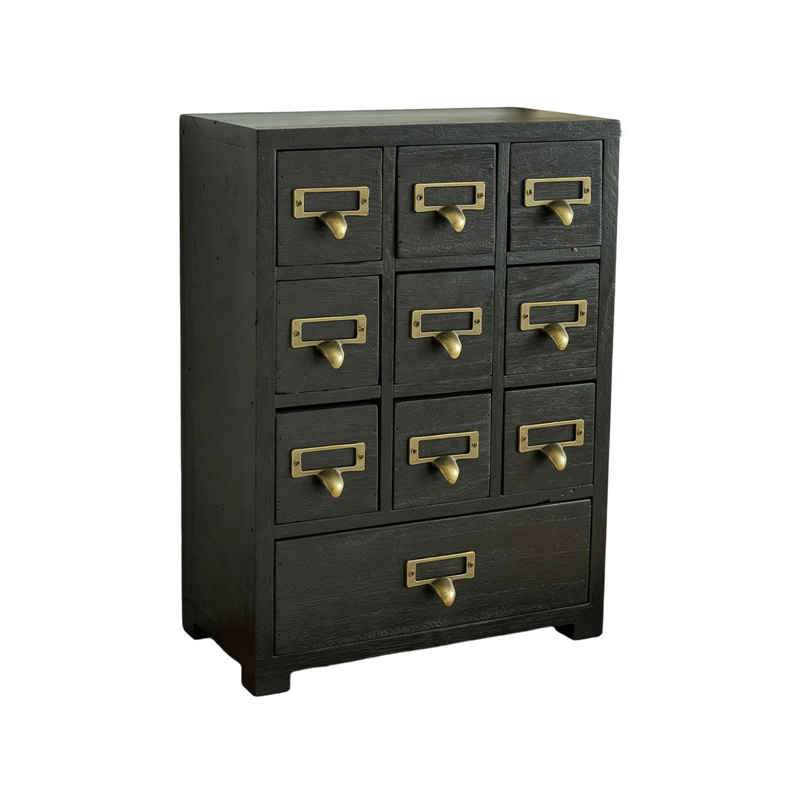 Oxxggkao Space Saving 9 Drawer Organizers for Stationery Cosmetics Wooden Desktop Storage Unit for Efficient Organization Small Item Planner