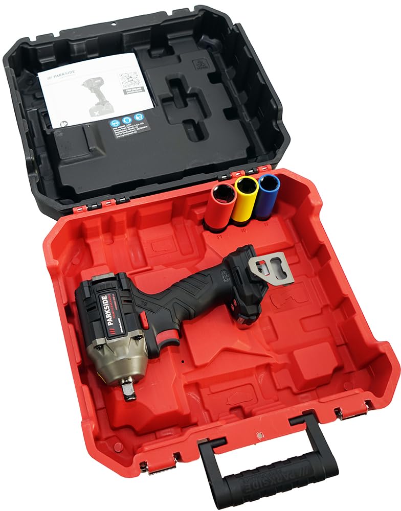 HEADNMORE® Parkside Performance PPDSSA 20 Destornillador de percusión con batería 20V 600Nm 1,26kg + llavero