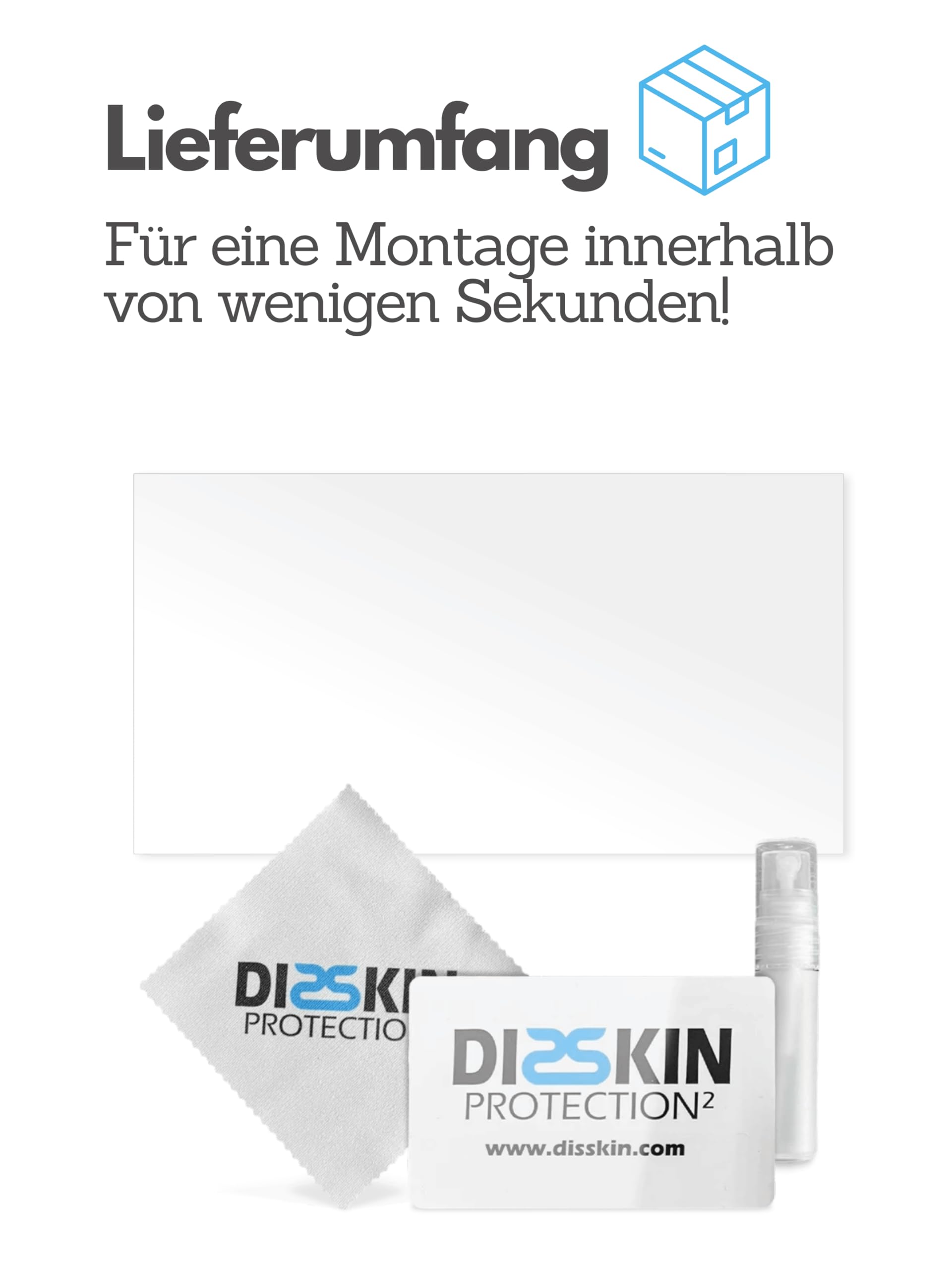 DISSKIN® Displayschutzfolie kompatibel mit versch. Audi Modellen, selbstheilend durch Wärme, Matt, antibakterielle Beschichtung, Anti-Fingerabdruck (Kompatibel zu Audi Q3 / RSQ3 ab 2019)
