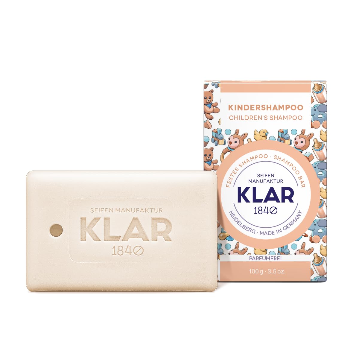 Klar's mocny szampon dla dzieci, bez substancji zapachowych, 100 g