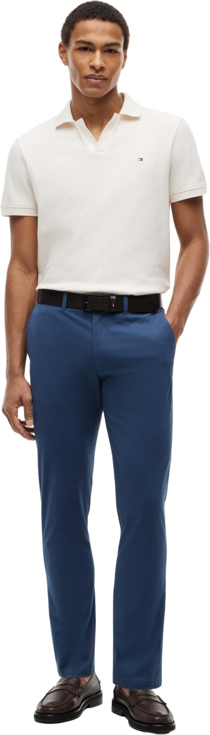 Tommy Hilfiger Uomo Pantaloni Chino Core Denton Essential Twill Straight Fit