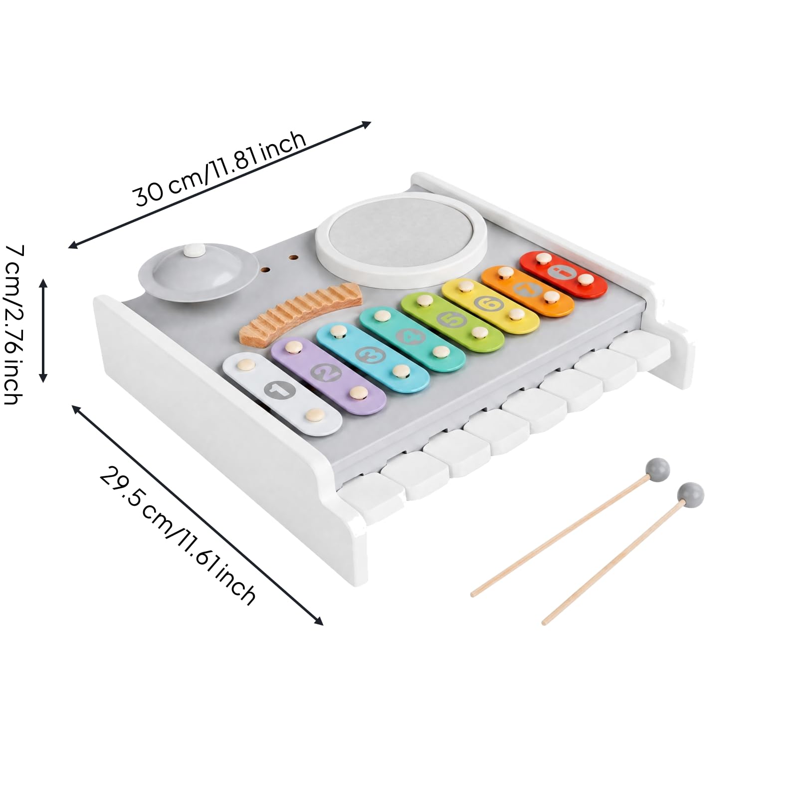 Giocattolo Multifunzionale Le Colorato Giocattolo con Barre li Numerate Stimolante Set Le con Bacchette per Camera dei Giochi