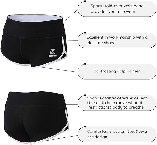 Miniatura 4 de pantalones cortos para mujer, fitness, deportes, yoga, correr, gimnasio, entrenamiento