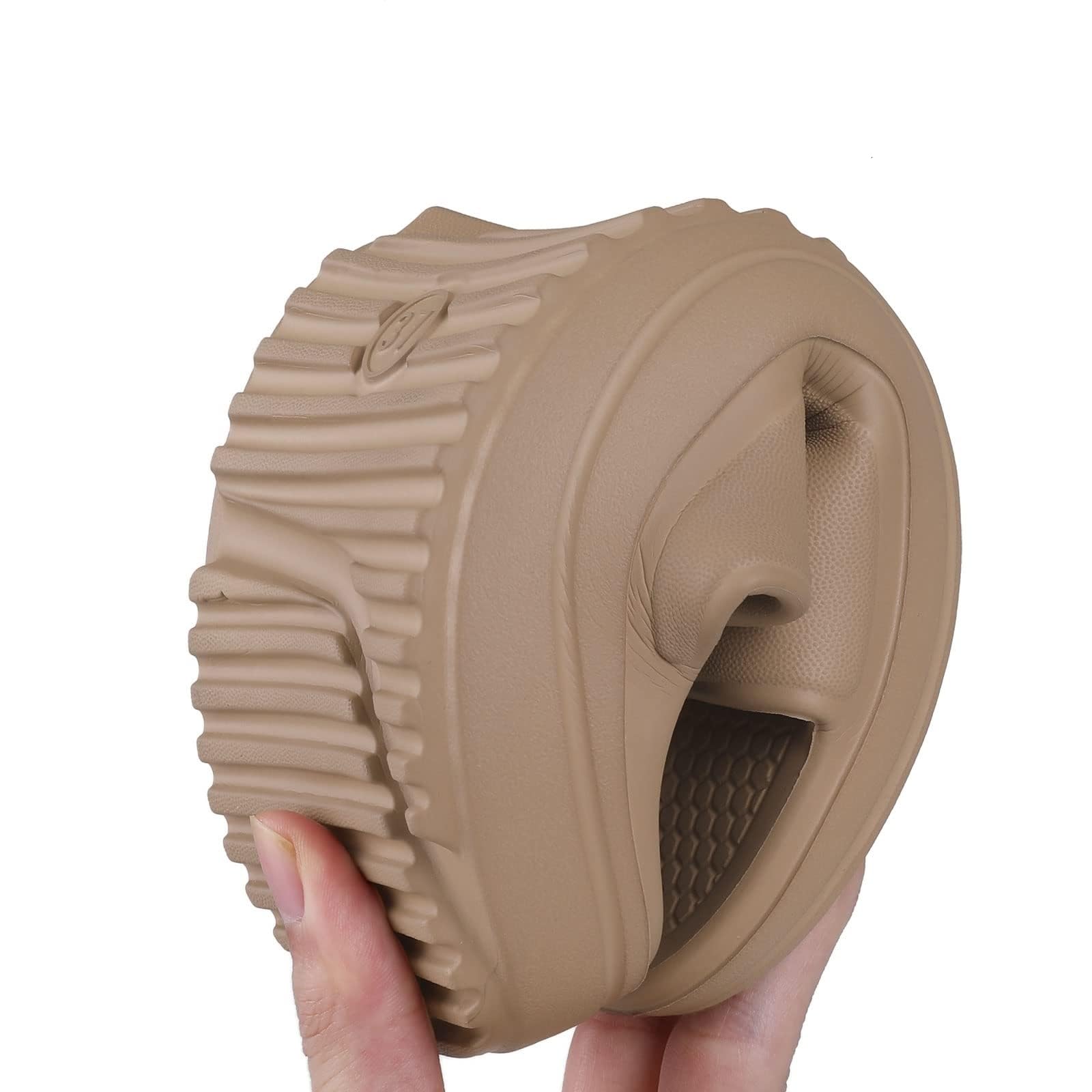 Slides Mujer Diapositivas De La Plataforma Correa Corte Doble Khaki Unisex - Zapatillas Dedo Abierto Eva Transpirables Cojín Grueso para Ducha Interior Y Desgaste Casual Al Aire Libre-black-41