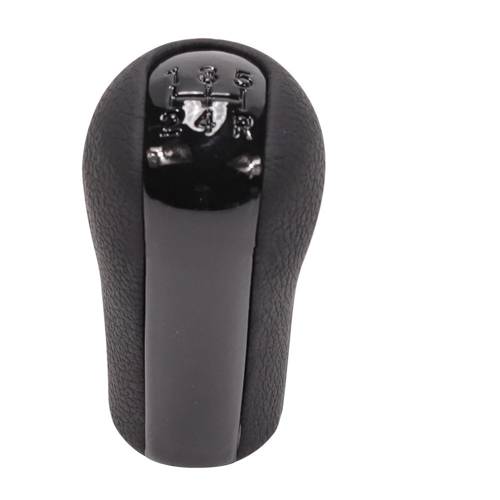 Xexjhqq 5 Speed-Black Gear Stick Knob For Toyota For Corolla For Verso For Rav4 For Yaris 1992-2014 5/6 Speed Chromed Gear Shift Knob Pu Leather Lever Gaiter Boot Cover(5 Speed-Black)