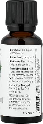 Now Foods Peppermint Essential Oil, 1 FZ