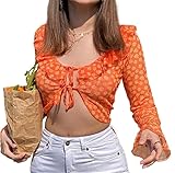 Photo Gallery camicetta tossy fashion boho camicetta con volant top con scollo a v in pizzo trasparente for donna camicia estiva a maniche lunghe party beach top corto 2022 e (colore : floral, size : l) Photo Gallery camicetta tossy fashion boho camicetta con volant top con scollo a v in pizzo trasparente for donna camicia estiva a maniche lunghe party beach top corto 2022 e (colore : floral, size : l)