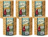 6-Pack of Mr. Bird Golden Safflower Feast Large Wild Bird Seed Cylinder 62 oz.