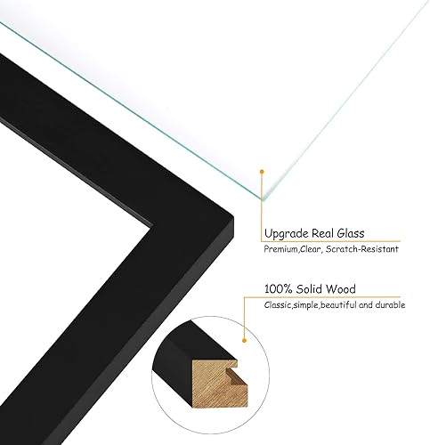 Miniatura 3 de 3 portarretratos verticales horizontales de madera con bisagras de 4 x 6 pulgadas y 5 x 7 pulgadas, triple plegable, decoración del hogar con parte