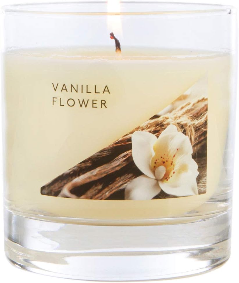 Wax Lyrical Vanilla Flower Candle, Up to 50hrs, Wax, Ivory, Medium Jar