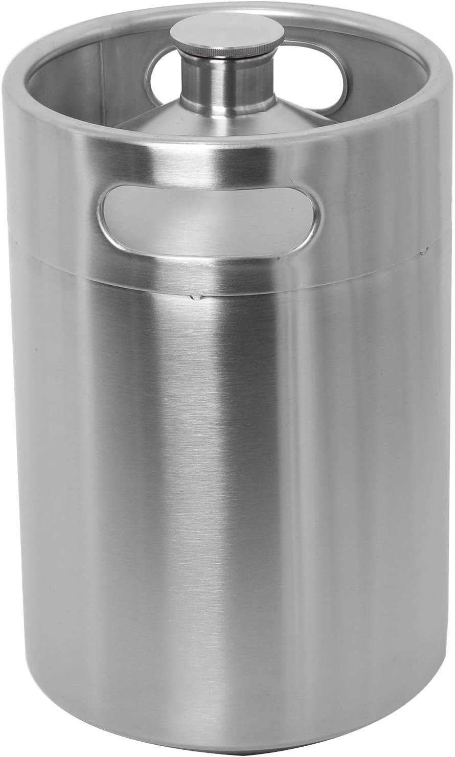 YB YaeBrew 170 Oz Beer Keg Growler, 5L Stainless Steel Big Beverage Mini Keg Craft Beer Keg Barrel - Carbonated Portable beer growler for Camping Hiking Homebrewing Craft Beer Coffee & More.