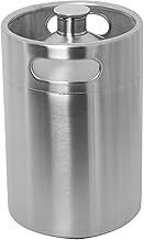 YB YaeBrew 5L 170 Oz Beer Keg Growler,Stainless Steel Big Beer Bottle Craft Beer Barrel for Camping Hiking Homebrewing