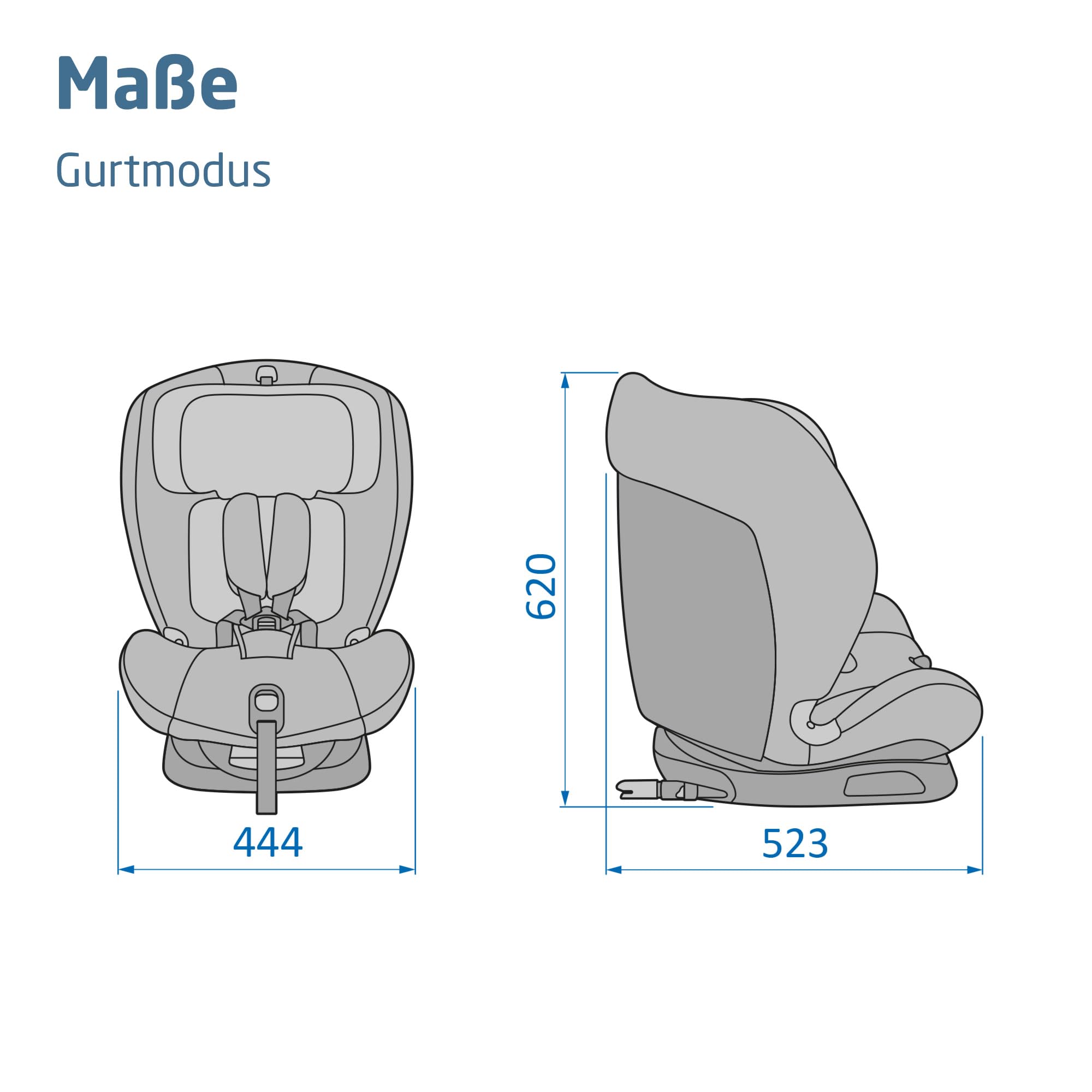 Maxi-Cosi Titan S Comfort i-Size Kindersitz ISOFIX 15 Monate–12 Jahre 76–150 cm 5 Sitzposition 13 Kopfstützenstufen Authentic Black