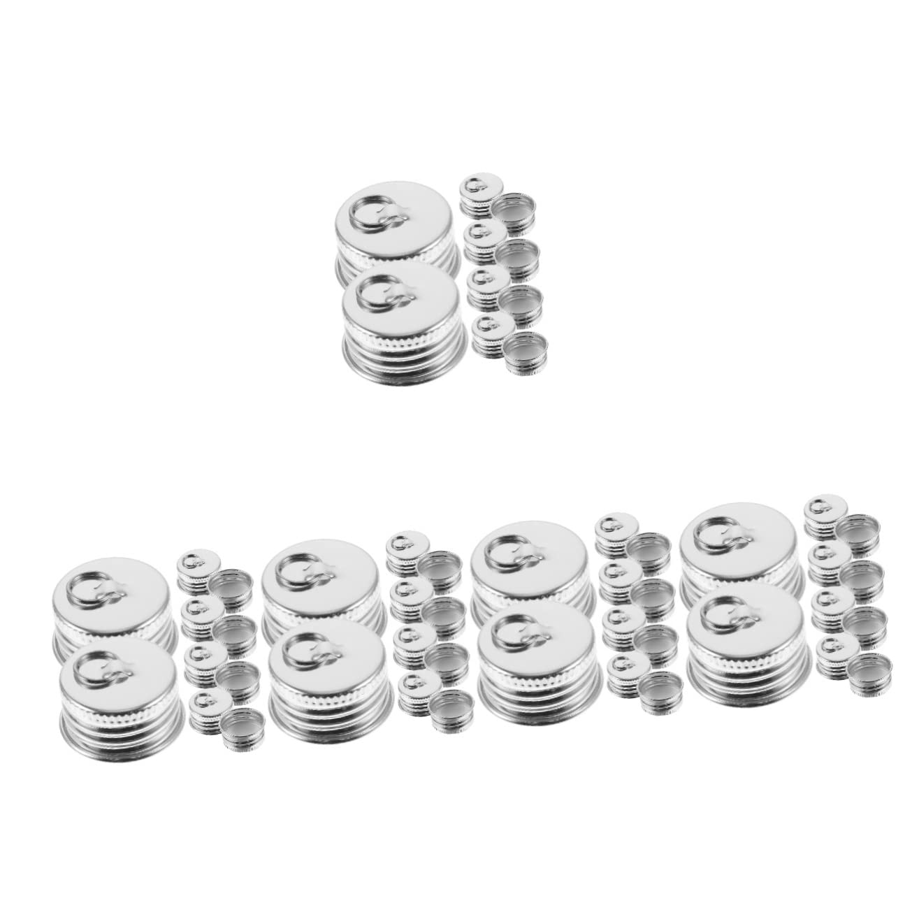 Capsules aluminium réutilisables HEMOTON de 100 pièces pour étanchéité optimale de vos bouteilles