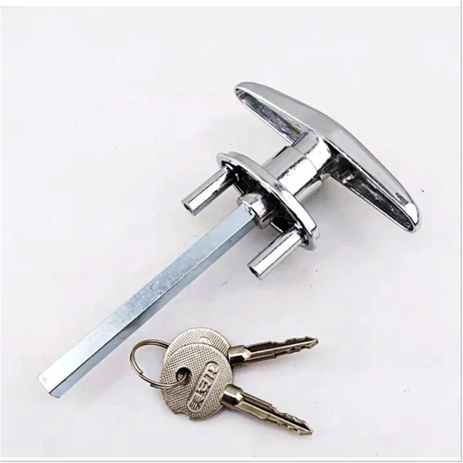 Serrure de porte de garage type T pour remplacer une poignée de caravane cassée
