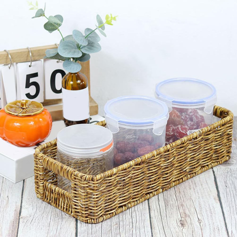 Amosfun 2piezas Cesta para Palillos Organizador de Contenedor para Utensilios Cesta para Cubiertos Almacenamiento de Cocina Uso Encimera