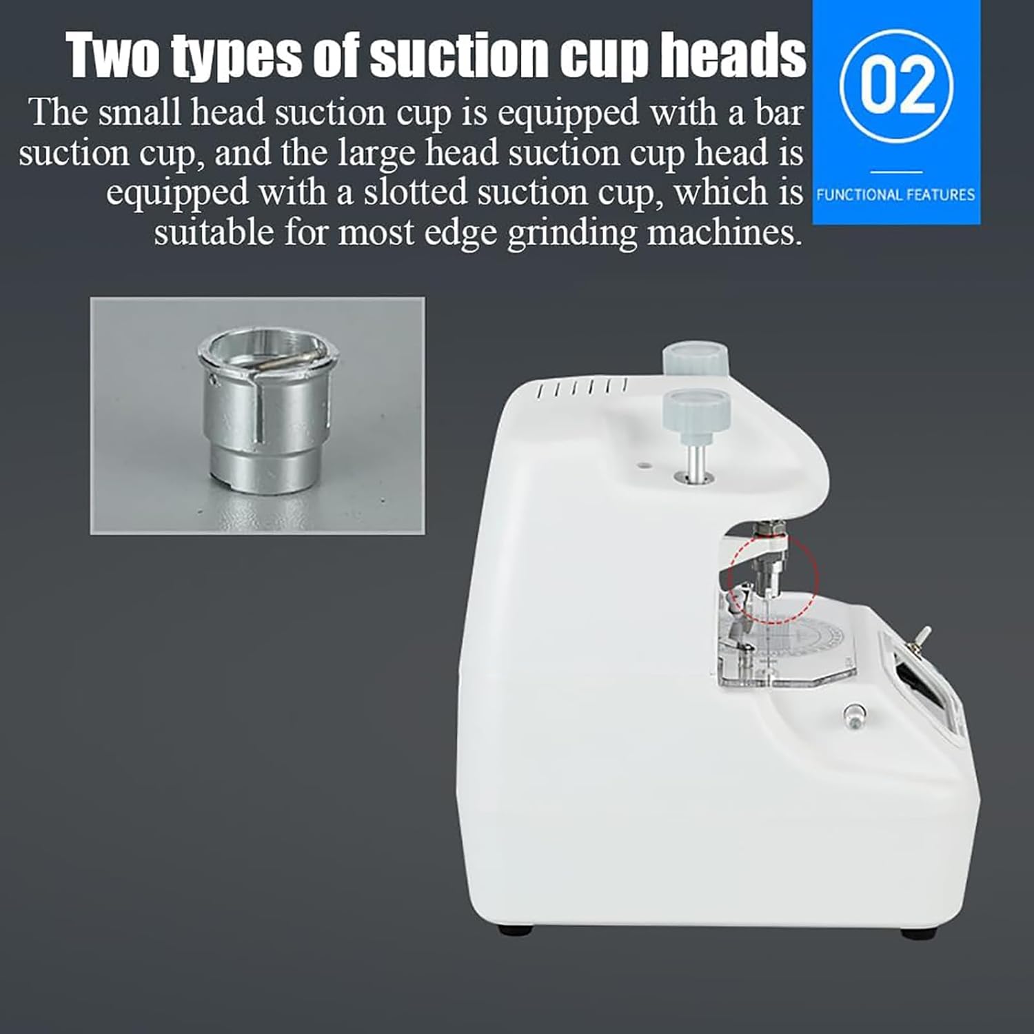 Optical Lens Layout Blocker & LED Centering Machine - Parallax-Free Screen With 2 Switchable Suction Cup Heads For Precise Positioning In Optical Stores, Labs