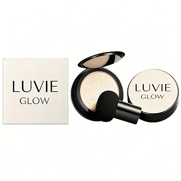 Foundation Cushion,Mushroom Head Air Cushion CC Cream Makeup,Brighten Long-Lasting For All Skin Types IVORY