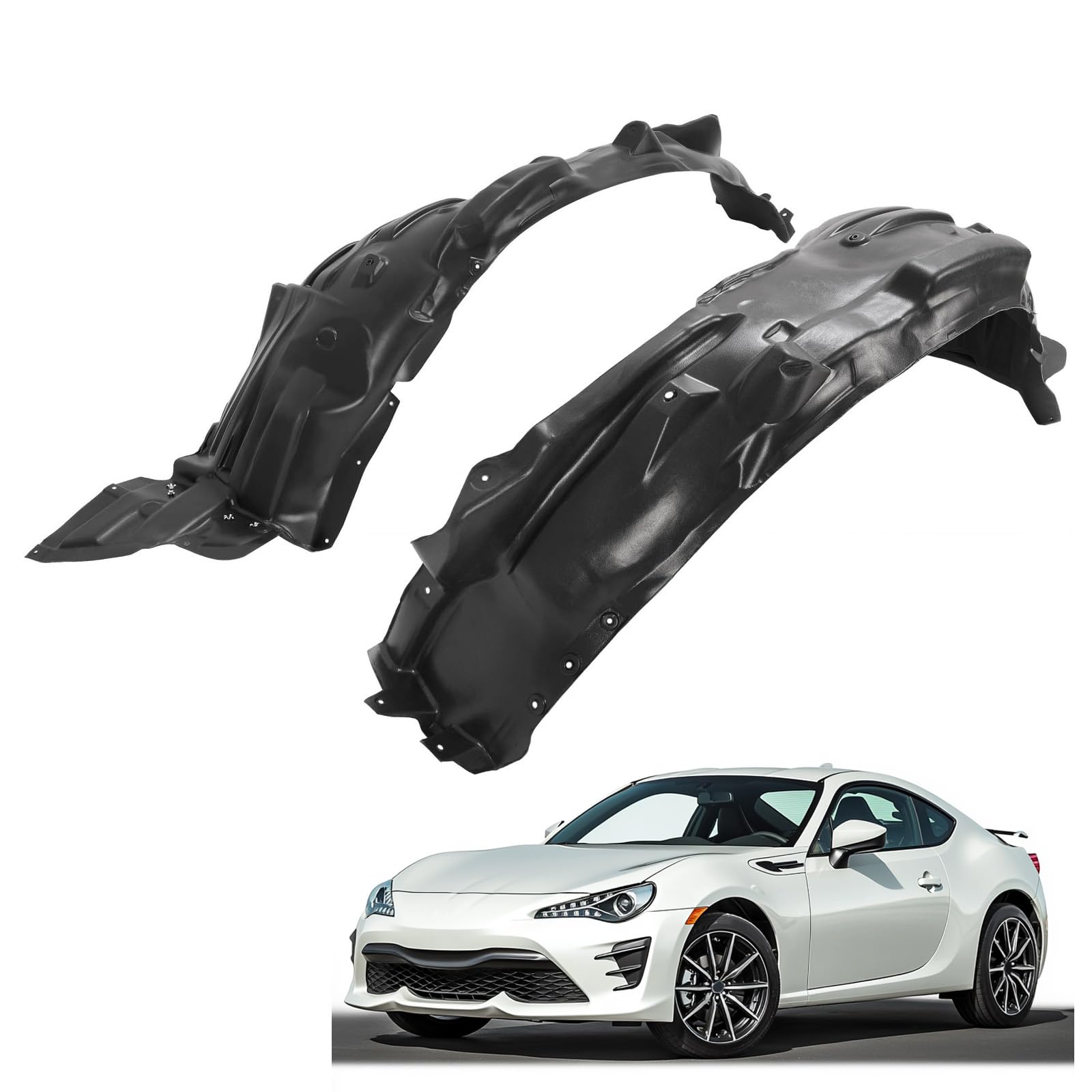JMTAAT Front Inner Fender Liner Compatible with 2013-2016 Scion FR