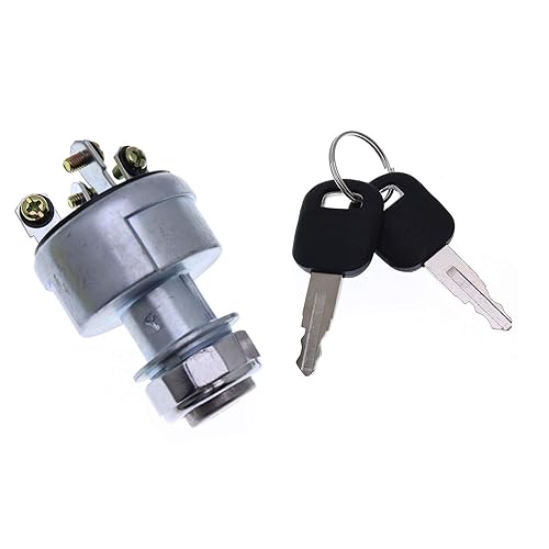 Miniatura 3 de Solarhome nuevo 4 cables interruptor de encendido con 2 llaves 9G-7641 9G7641 para Caterpillar excavadora CAT D9L E320C E330C E303 E304 E305